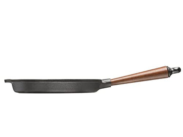 Grillpfanne 25 cm, Holzgriff aus schwedischer Buche im Sale